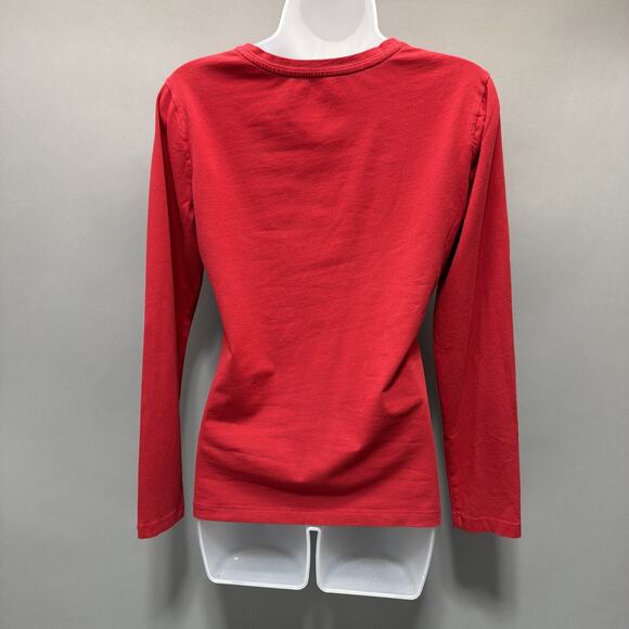 Banana Republic Women’s Red Long Sleeve Casual Top Sz Small - Picture 2 of 5